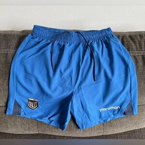 Marathon Authentic Ecuador National Soccer Team Blue Shorts Men’s Sz: L